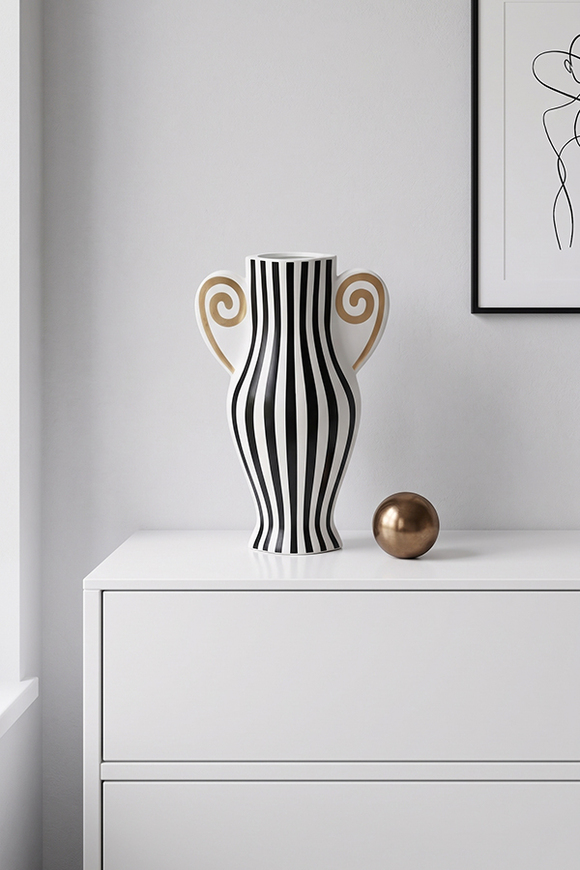 Roma Noir Glamour, ceramiczny wazon