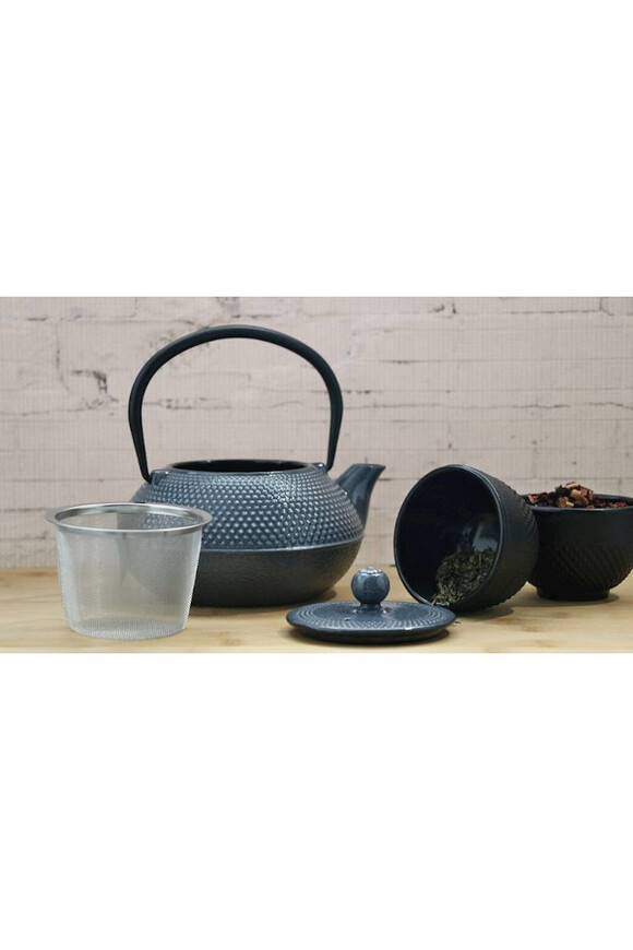 Awaji Glam, żeliwny imbryk do herbaty, granat