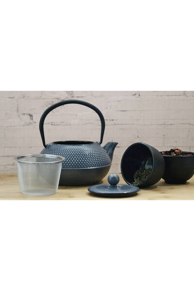 Awaji Glam, żeliwny imbryk do herbaty, granat