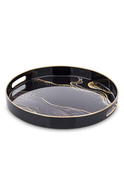 Lava Moon, melaminowa taca ze wzorem, wym.4.5x34.5x34.5cm