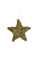 Christmas Natural, świąteczna zawieszka dekoracyjna LED gwiazda