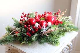 Red Exclusive, świąteczny stroik na tacce, wym.15x50cm 