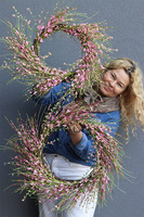 Pink Calina, wiosenny wianek na drzwi