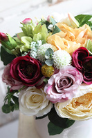 Celista, flowerbox z barwnymi kwiatami, wys.39cm