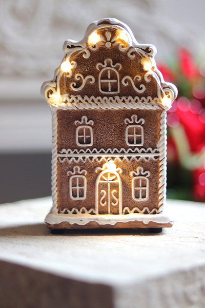 Gingerbread Xmas B, świąteczny domek z piernika LED