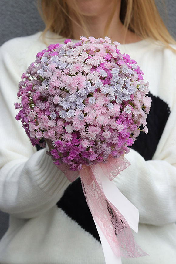 Gipsówka Ballerina, flowerbox kwiatowy welurowy