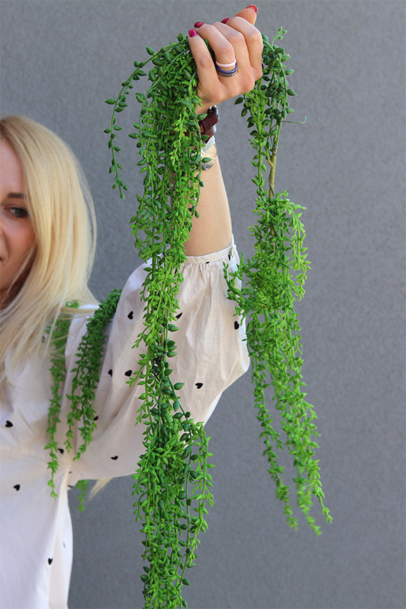 Subtina, girlanda z zielonych pędów, dł.100cm