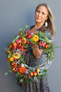 jesienny wianek Jesień w Kazimierzu, śr.48cm 