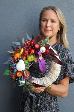 jesienny wianek Arizona, śr.30cm