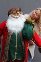 bożonarodzeniowa figurka/miękki stojący Mikołaj E, wys.156cm	