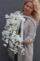 Jabłoń Slim, wianek na drzwi na obręczy