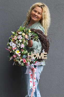 Gardenia Home, dekoracyjny wianek na drzwi wejściowe, rozp.45cm