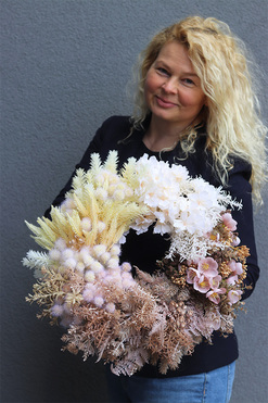 Boho York, wianek na drzwi, śr.44cm