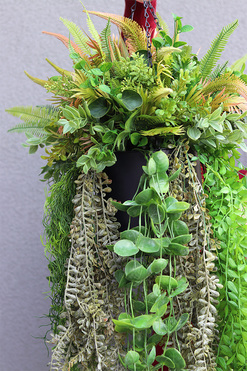 Green Moni Big, zielona kompozycja wisząca, wym.115x42cm