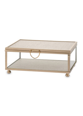 puzderko / szkatułka szklana Złota 6, wym.6x15x10cm