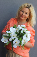 Dekoria Pucharia, kompozycja z orchideą w pucharze