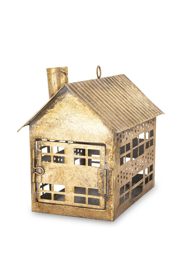 domek metalowy figurka świąteczna