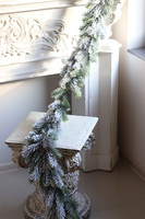 Zimowa jodełka, zielona girlanda świąteczna