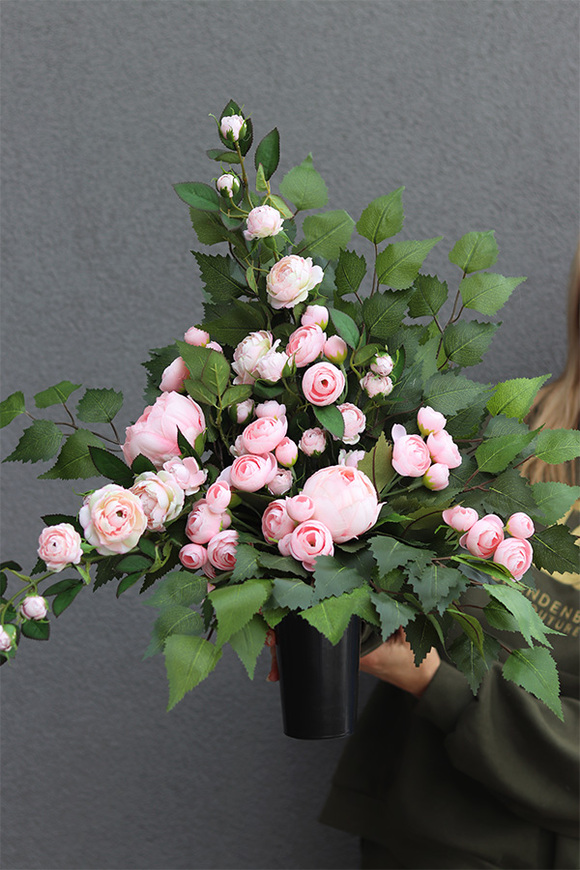 Angielska Róża, komplet dekoracji nagrobnych