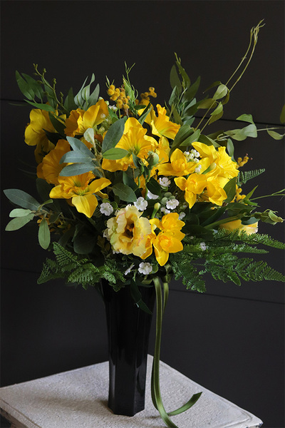 bukiet do wazonu Słoneczna Wiosna, sztuczne kwiaty