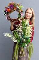 Rewia green, zielony bukiet dekoracyjny