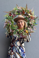 Jesienna Villa, jesienny wianek z piórami