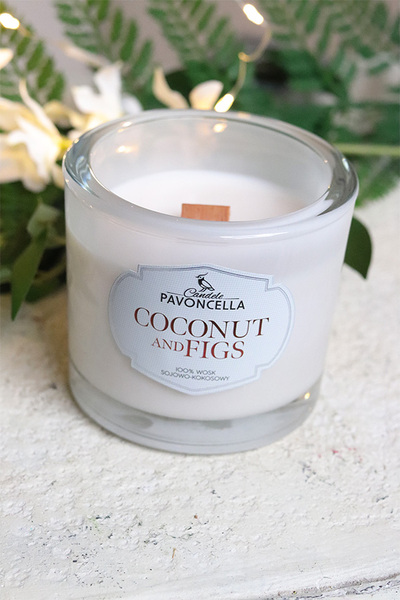 Coconut and Figs, sojowo-kokosowa świeca zapachowa w szkle	