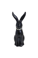 Black Easter Bunny, figurka wielkanocna zajączek