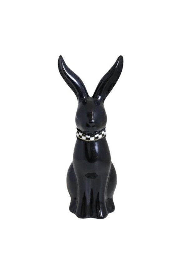 Black Easter Bunny, figurka wielkanocna zajączek
