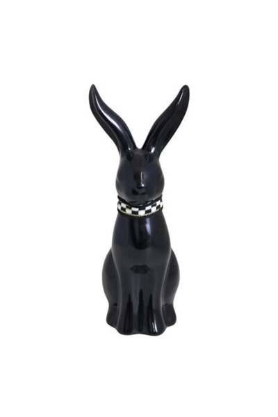 Black Easter Bunny, figurka wielkanocna zajączek