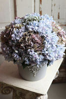 Miledy, hortensje w metalowym naczyniu, wym.40x36cm 