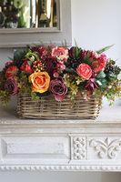 kompozycja kwiatowa w koszu, Sympatia New, wym.34x53cm  