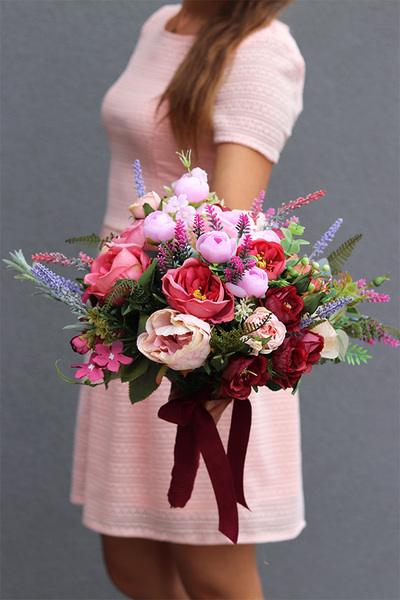 Bella Lux, komplet dekoracji kwiatowych, kompozycja + bukiet