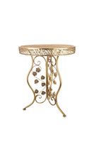 Golden Garden, metalowy stolik ogrodowy