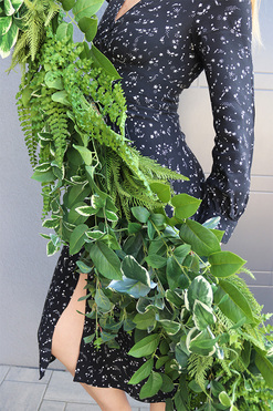 Green Milesa Paprocie, zielona girlanda dekoracyjna, dł.250cm 