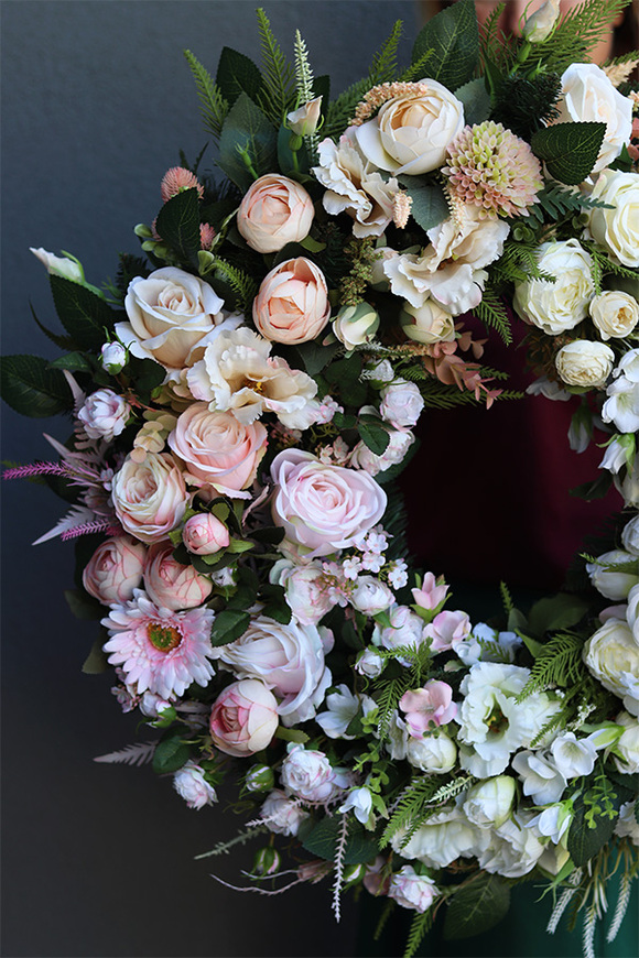 Dolera Pinik, wieniec / wiązanka pogrzebowa, śr.68cm