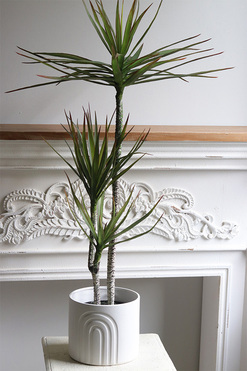 Dracena White Moment, sztuczna roślina w doniczce, wys.105cm 