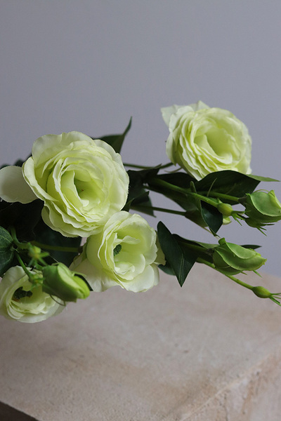 Eustoma Green, gałązka sztucznej eustomy, 1szt. dł.75cm