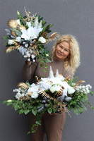 White&Gold, nowoczesna kompozycja nagrobna