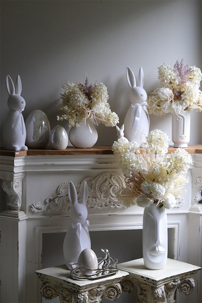 Boho Cream, kompozycja kwiatowa w wazonie