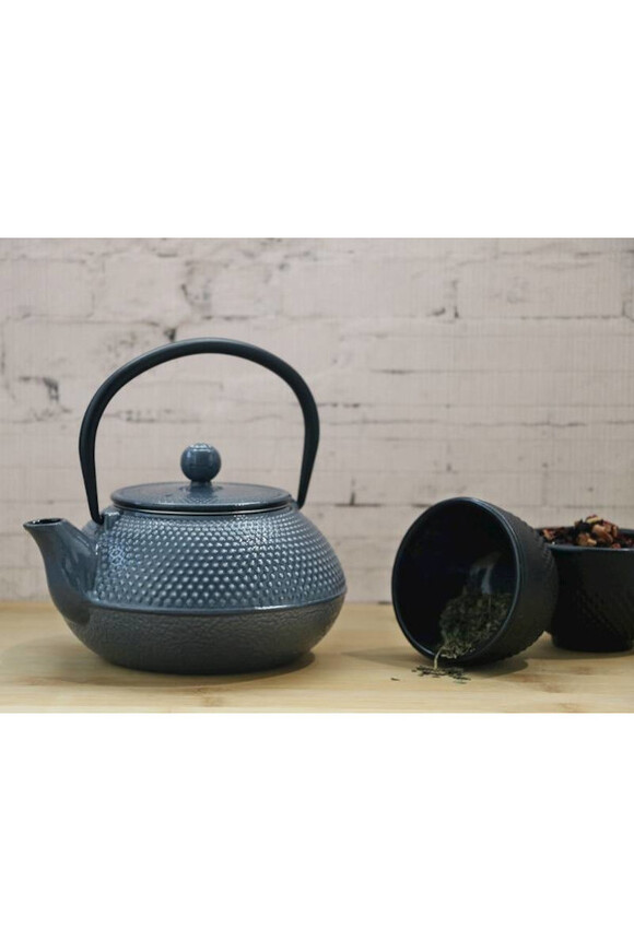 Awaji Glam, żeliwny imbryk do herbaty, granat