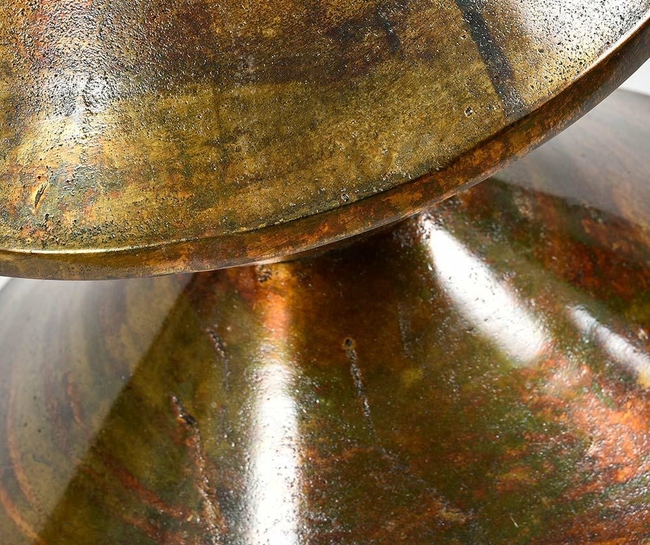 Barok Old,  stołek metalowy, wym.39x39x55cm