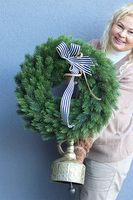 Dzwon Zimowy, świąteczny wianek dekoracyjny