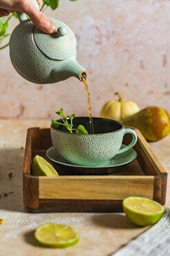 Awaji Tea 4 One, żeliwny zestaw do herbaty, mięta, poj.0,4l