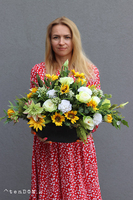 Słoneczne Dni, kompozycja nagrobna w naczyniu