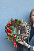 Love Me, wianek walentynkowy na drzwi