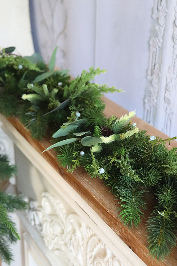  Naturalne Święta Lauric, komplet świątecznych dekoracji, girlanda