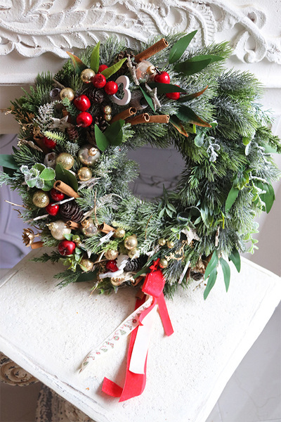 Christmas Dekorata, świąteczny wianek na drzwi