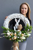 uroczy wianek, Zając Wielkanocny XXL