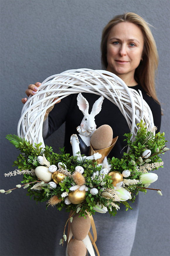 uroczy wianek, Zając Wielkanocny XXL